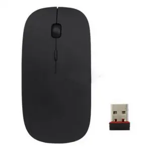 Wireless Black Mouse USB Optical Scroll For PC Laptop Computer