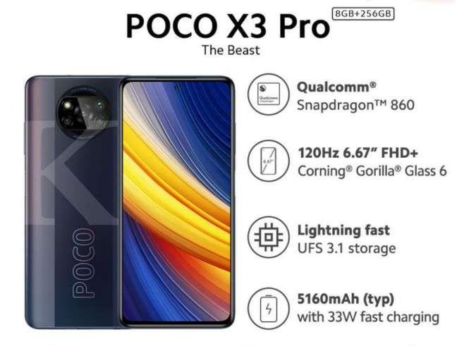Redmi Poco X3 Pro 8GB Ram 256GB Rom 48MP Rear Camera Android 11 OS - Image 3