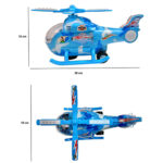 TOY TITANS  MUSICAL BUMP AND GO HELICOPTER TOY WITH LIGHTS AND SOUND