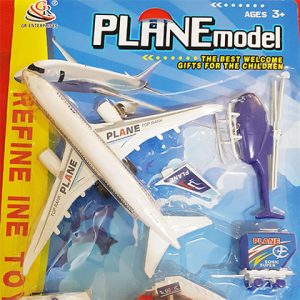 Plane Model AeroplaneCar Vehicle Play Set - PPS