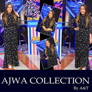 New Black Printed Long Maxi With Premium Quality Stitched