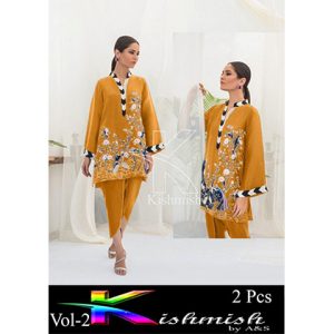 Moor Tree Embroidery 2 Pcs Suit