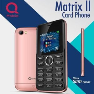 Qmobile Matrix II Card Phone 1.8 Inch Dislplay - Dual Sim - Any Color