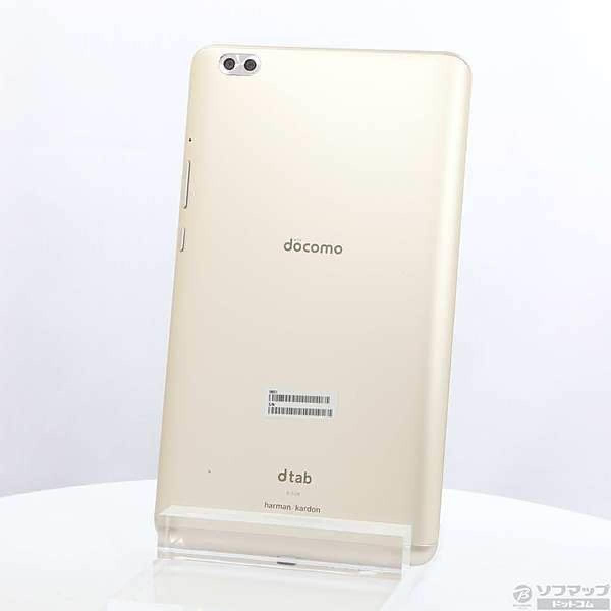 【送料一律185円】　訳あり品　docomo 　dtab 　compact　 d-01J 　SIMフリー　ゴールド　初期化済み　V4094 訳あり 美品 docomo dtab Compact d-01J - メルカリ