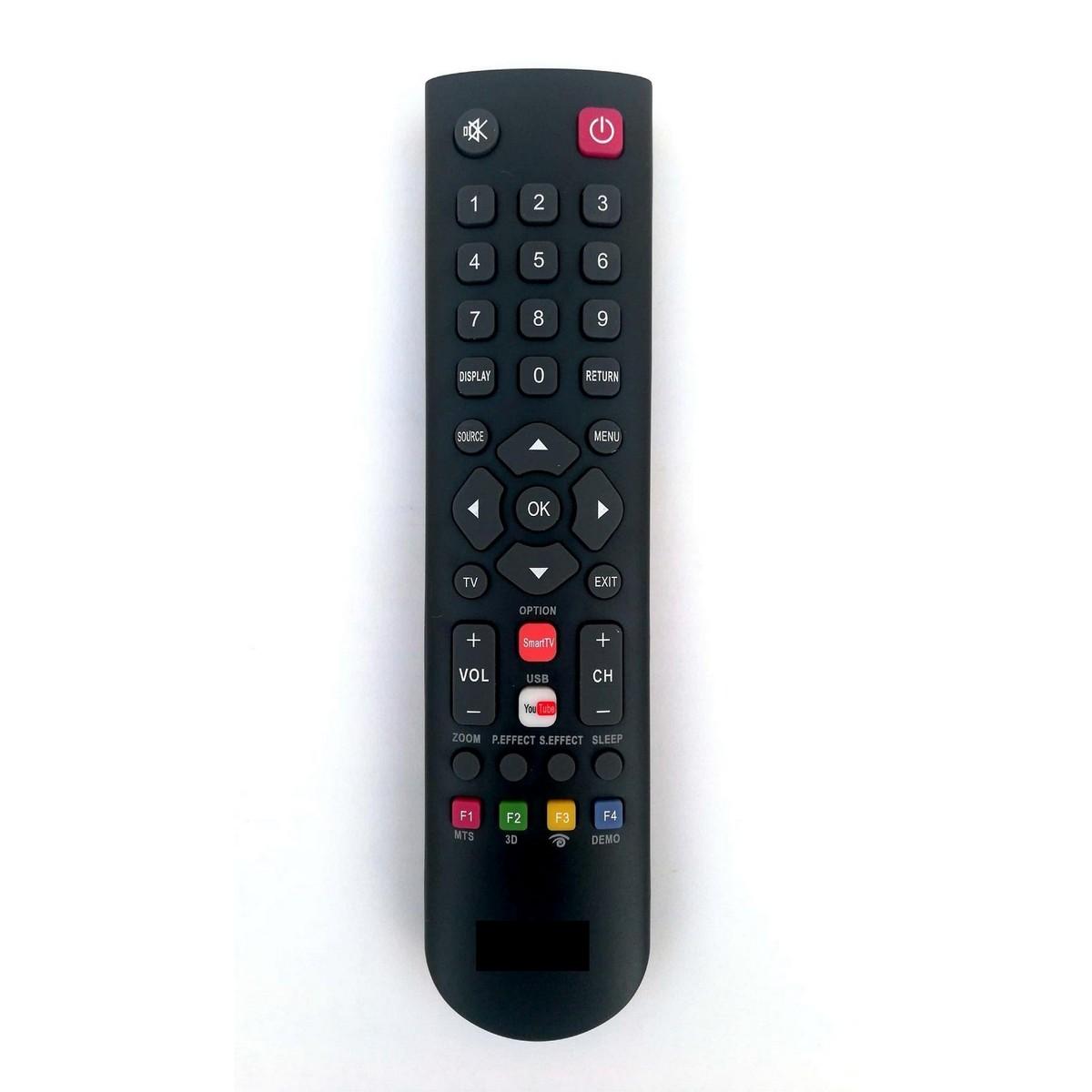 TV REMOTE TCL LCD LED TV High Quality Remote Control Universal and Smart with YouTube Button - Black - Image 3