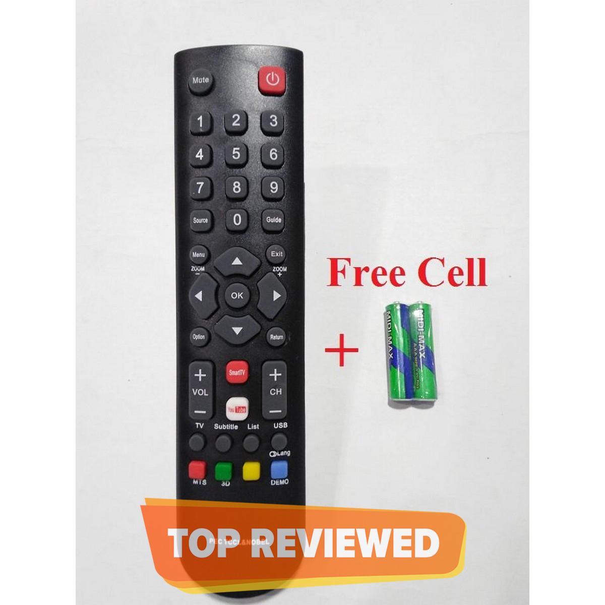 TV REMOTE TCL LCD LED TV High Quality Remote Control Universal and Smart with YouTube Button - Black - Image 2