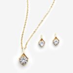 Still Gold Necklace & Earring Set