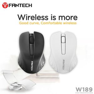 FANTECH W189 Wireless Office Mouse 1200 DPI 10M Range Comfortable Ergonomic With Responsive Cursor For Pc Laptop