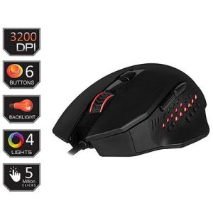 Redragon M610 GAINER Wired Gaming Mouse 3200 DPI 6 Buttons Ergonomic Design