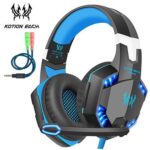 Kotion Each G2000 Gaming Headset Surround Sound Stereo Headphone with Noise Isolation Microphone In-Line Control for PC PS4 Xbox One - Blue