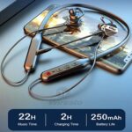 Wiresto Wireless Gaming Earphone Stereo Bluetooth Earbuds, With Microphone Noise Cancelling And Free Pockets
