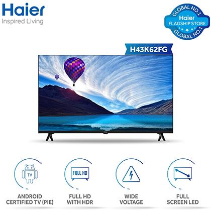 Haier 43 Smart LEDTV K62G SeriesH43K62FG (Certified Android SmartBezel-lessDolby DigitalHDR)18 Months Warranty