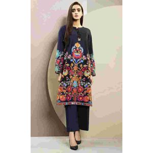 3PC Organza Embroidered Shirt With Organza Embroidered Dupatta -BFSIN783 (B)