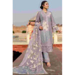 CHICKEN KARI 3PC Heavy Embroidered Shirt With Embroidered Bamber Chiffon Dupatta - BFAD831 (B)