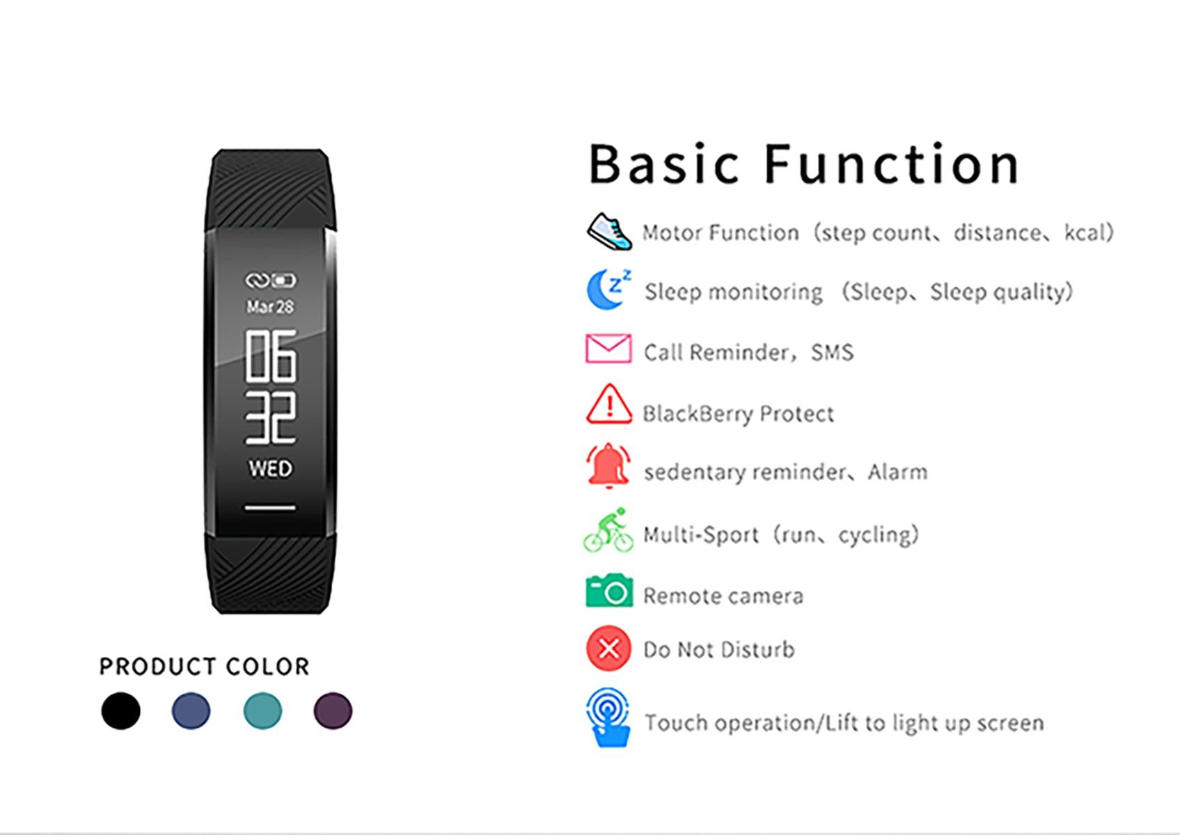 Infinix Genuine XB04 Smart Band Bracelet Waterproof Rating IP67 Waterproof Rating IPX4 Standby Time 7-10 days Battery Capacity 70mAh Compatiblity Android & iOs smart watc - Image 6