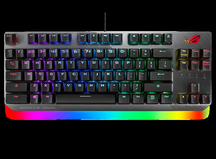 ASUS X802 ROG Strix Scope TKL Wired Mechanical RGB Gaming Keyboard for FPS Games with Cherry Mx Red Switches, Aluminum Frame - Image 3
