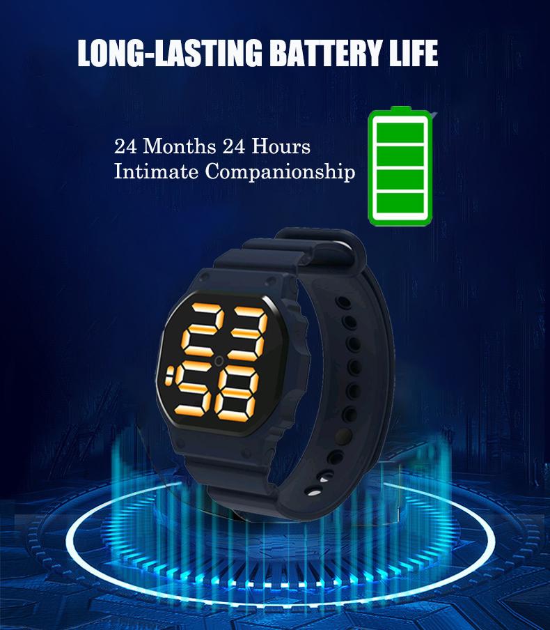 Waterproof Sports Watch For Men Women LED Digital Touch Watch Silicone Strap WristWatch - Image 3