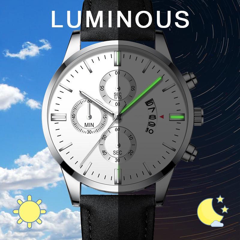 Luxury Men's Business Quartz Watch Top Brand Casual Leather Strap Calendar Watches for Women Men Sports Wristclock - Image 3