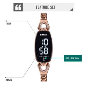 SKMEI Sports Fashion Waterproof Digital Watch For Women 1588