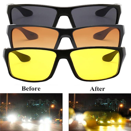 Anti Glare Glasses Night Vision Driving Glasses - HD Polarized Anti-Glare Eyewear For Men & Women Night Vision Goggles