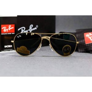 Round oval Shape Black Polarized Golden Frame sunglasses shades for men and women