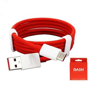 DASH Genuine 6A Oneplus Type C Cable Fast Charging Data Sync USB-C Cable(RedOrange)