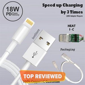 Phone Data Cable USB to Lightning Cable - 3A FAST Charging & Syncing Compatible to iPhone XS MaxX87Plus6S6SE5