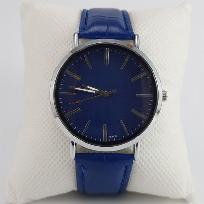 Stylish Leather Strap Wrist Watch For Men and Boys - 1524