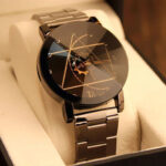 Stainless Steel Quartz Wrist watch For Men With Box