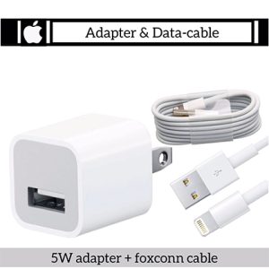 Pack of two I iPhone adapter plus iPhone Foxconn data cable for all apple models