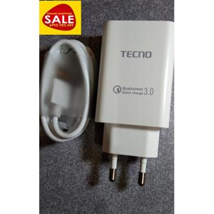 Tecno Qualcomm 3.0 Quick Charge USB Wall Charger Adapter for Fast Charging