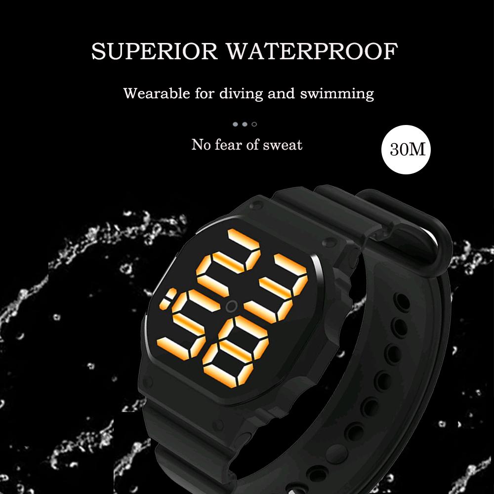 Waterproof Sports Watch For Men Women LED Digital Touch Watch Silicone Strap WristWatch - Image 5