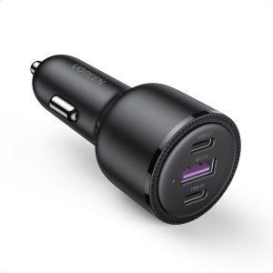 UGREEN 69W Car Charger USB Type C Dual Port PD QC Fast Charging For Laptop Translucent Car Phone Charger Compatible with iPhone 12,11, Samsung S20, S10, Huawei - Image 3