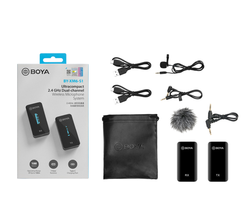 Boya XM6-S1 Wireless Microphone - Image 2