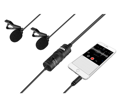 Boya BY-M1DM Dual Lavalier Microphone - Image 2