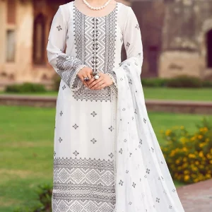 Bareeze-3PC INTRICATE RYTHEM Heavy Embroidered With (D)