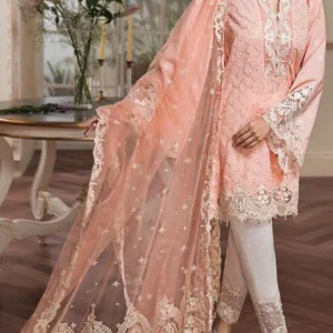 Anaya Chikankari-3PC Embroidered Shirt With (D)