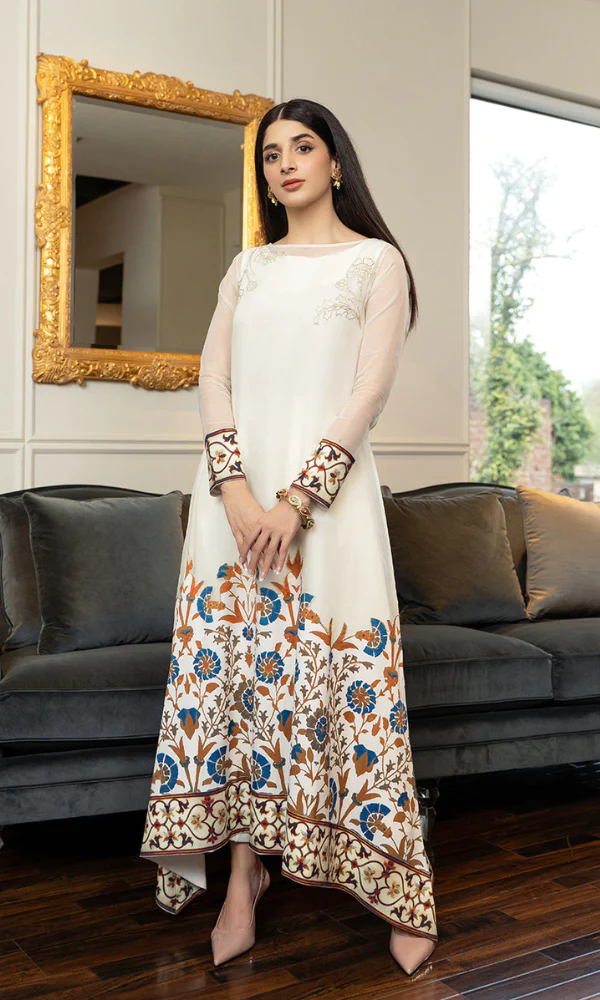 lavish alice green blazer dress Lulusar Wz-109 Premium Pure Silk With Stone Work Winter Unstitched Dre –  Wearza main image 1