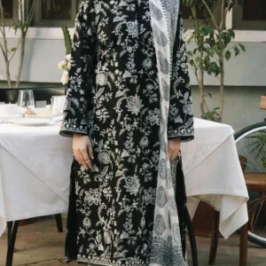 Zahra Shah Jahan-3PC Linen Heavy Embroidered Shirt With(D)