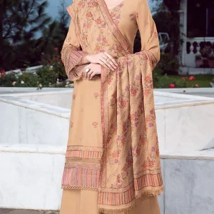 Bareeze - 3PC Gul-Bagh Heavy Embroidered Shirt With Heavy Embroidered Shawl