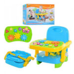 Seat booster with a game board