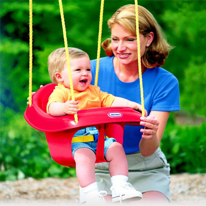 Childrens Plastic Rope Swing Seat With Rope & Mounting Rings Kids Outdoor Garden, outdoor swing, high back