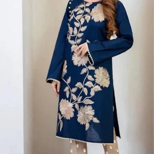 Maria B. DC-103 Embroidered Two Piece Dhanak Wool Winter Collection