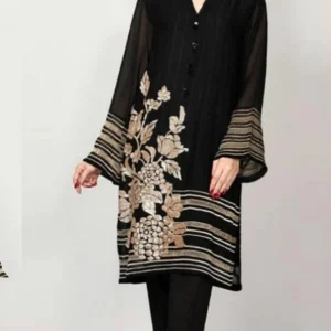 Limelight LH-101 Black Dhanak Wool Embroidered Two Piece Collection