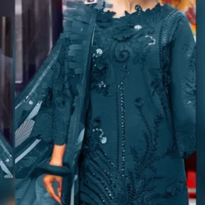 Maria.b-3 PC Luxury Embroidered Shirt With Luxury Embroidered Dupatta