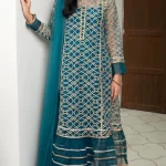 Mehrmah-3PC Heavy Embroidered Linen Winter Collection