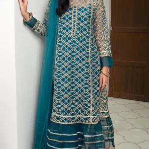 Mehrmah-3PC Heavy Embroidered Linen Winter Collection