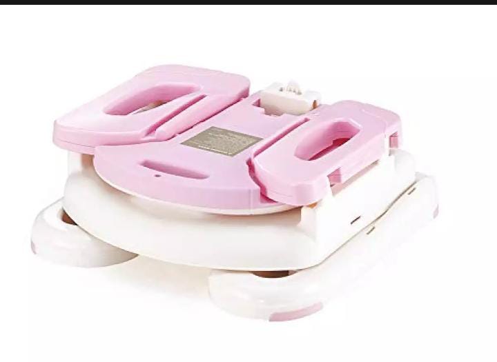 Imported Fold up Adjustable Portable Booster Seat - Pink - Image 4