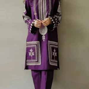 ETHNIC - 2PC Heavy Embroidered Shirt With Trouser