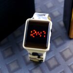 Girls Ladies Women Men as Birthday Gift Army Commando SiliconeLED Smart Sports Digital Bracelet Waterproof Hand Watch